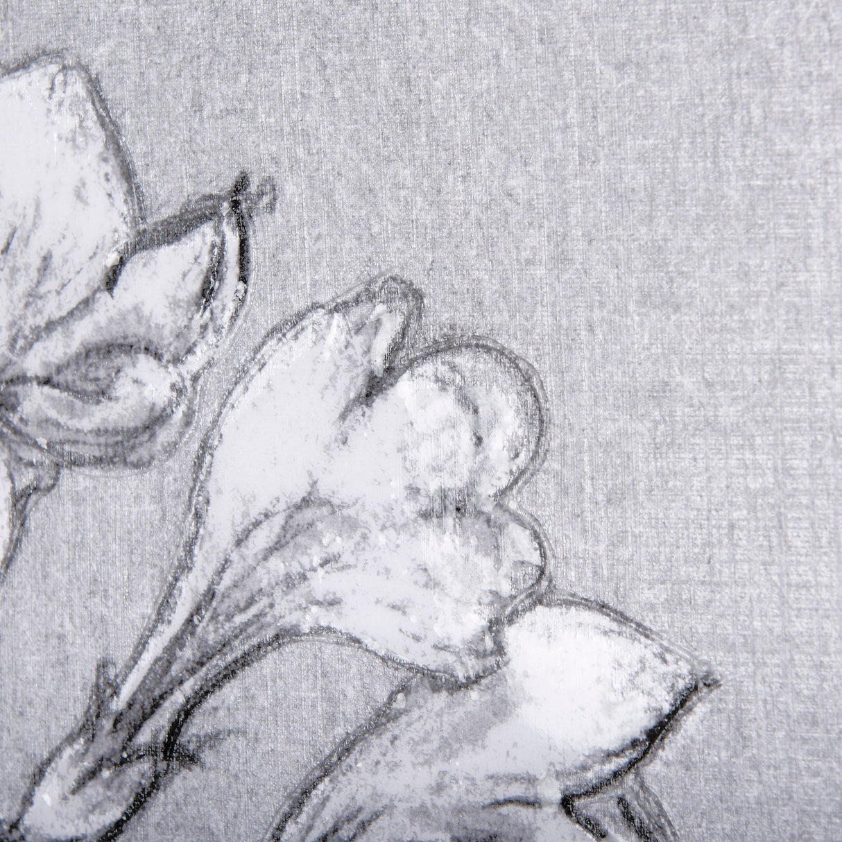 Botanical sketches III (Grey) by Mercana Studio a Hand Embellished Textured Canvas by Mercana at Eve Furniture