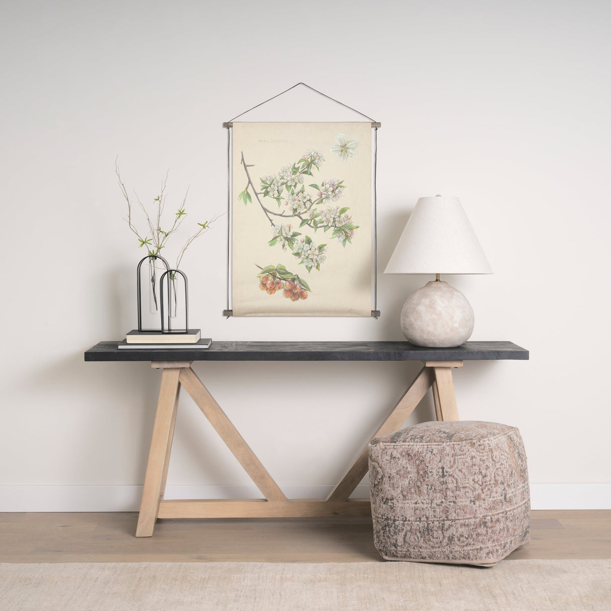 Botanical Study-Malus Sylvestris by Mercana Studio a Hand Embelished Textured Framed Art Print by Mercana at Eve Furniture
