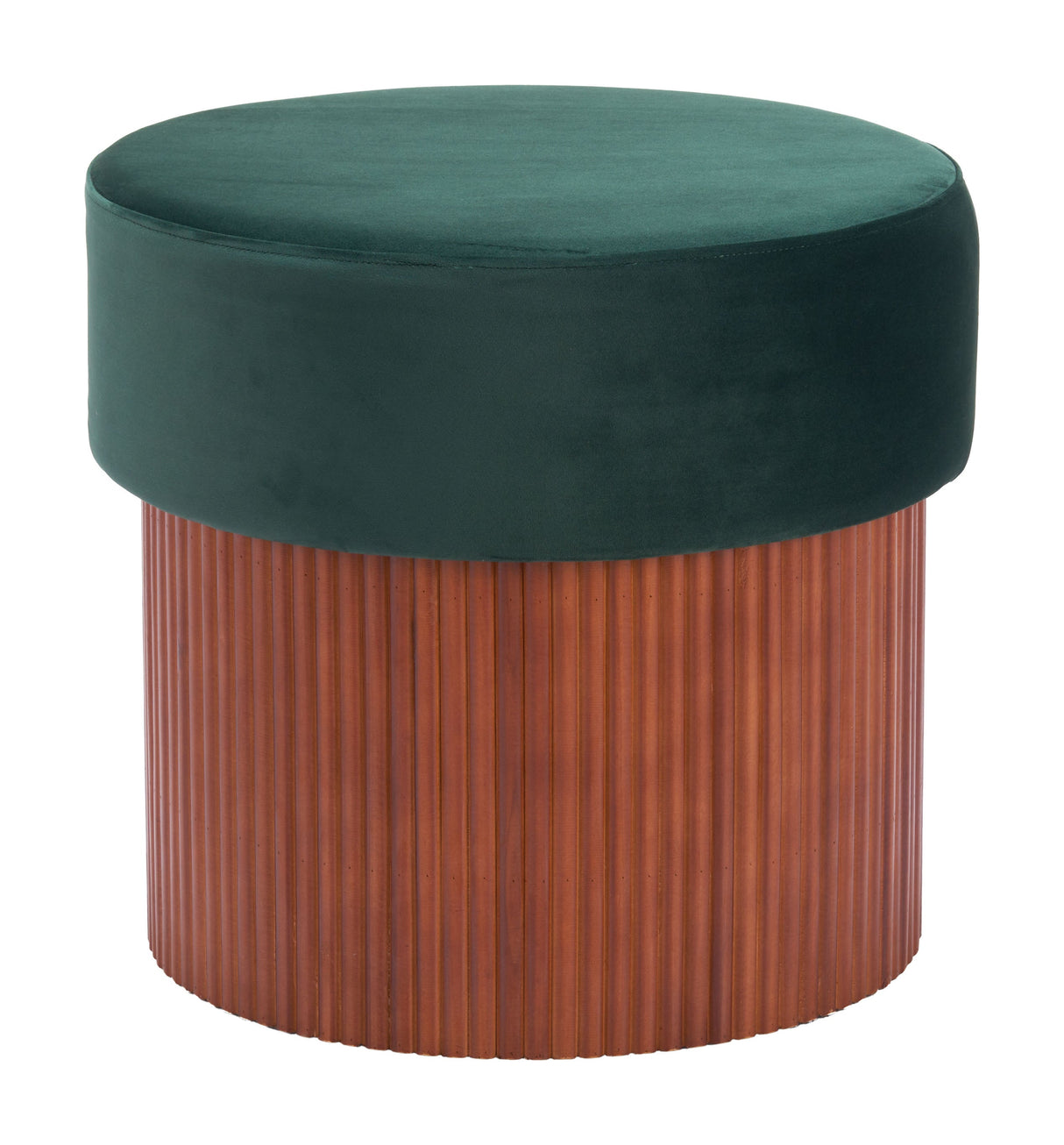 Boto Green Storage Ottoman by Zuomod at Eve Furniture