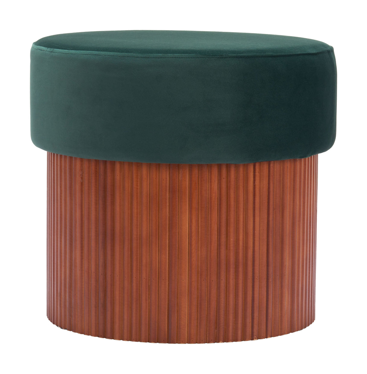 Boto Green Storage Ottoman by Zuomod at Eve Furniture