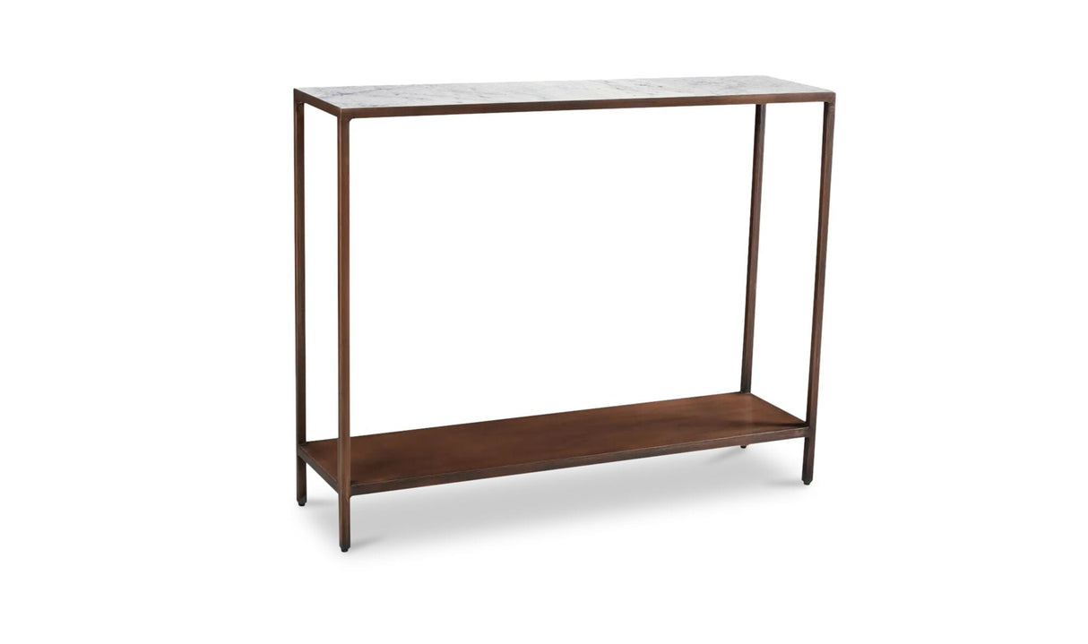 Bottego Console Table Antique Copper by Moe's Home at Eve Furniture