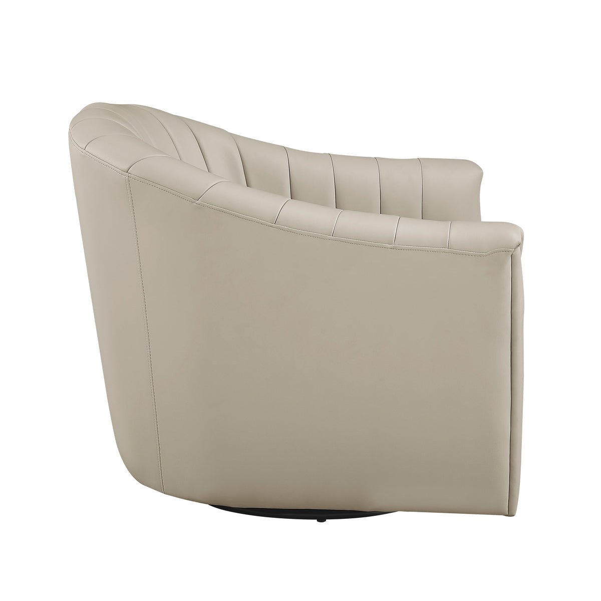 Boulevard Taupe Swivel Chair by Homelegance at Eve Furniture
