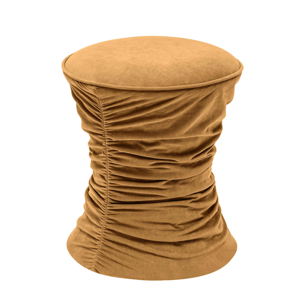 Bounce Ruched Velvet Adjustable Ottoman by TOV Furniture at Eve Furniture