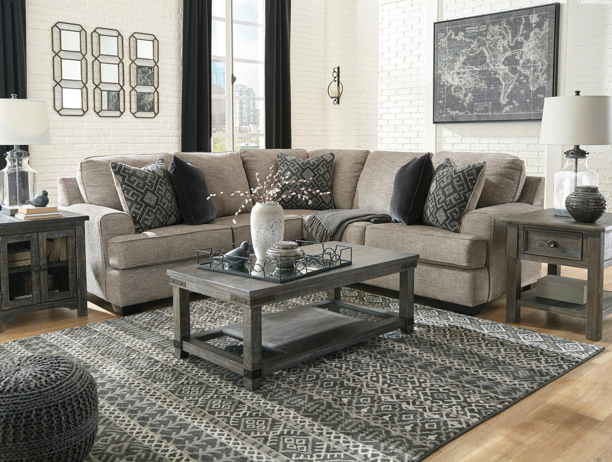 Bovarian Stone 2-Piece Left Arm Facing (LAF) Sectional by Ashley at Eve Furniture