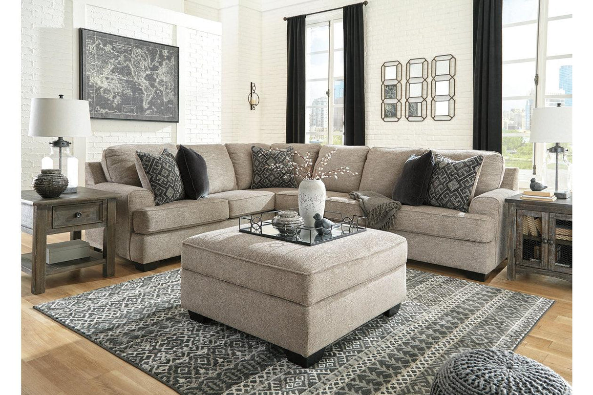 Bovarian Stone 3-Piece Left Arm Facing (LAF) Sectional by Ashley at Eve Furniture