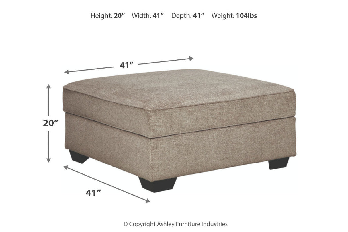 Bovarian Stone Ottoman by Ashley at Eve Furniture