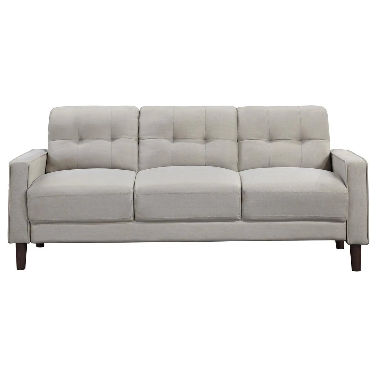 Bowen Beige 3-piece Upholstered Track Arms Tufted Sofa Set by Coaster at Eve Furniture