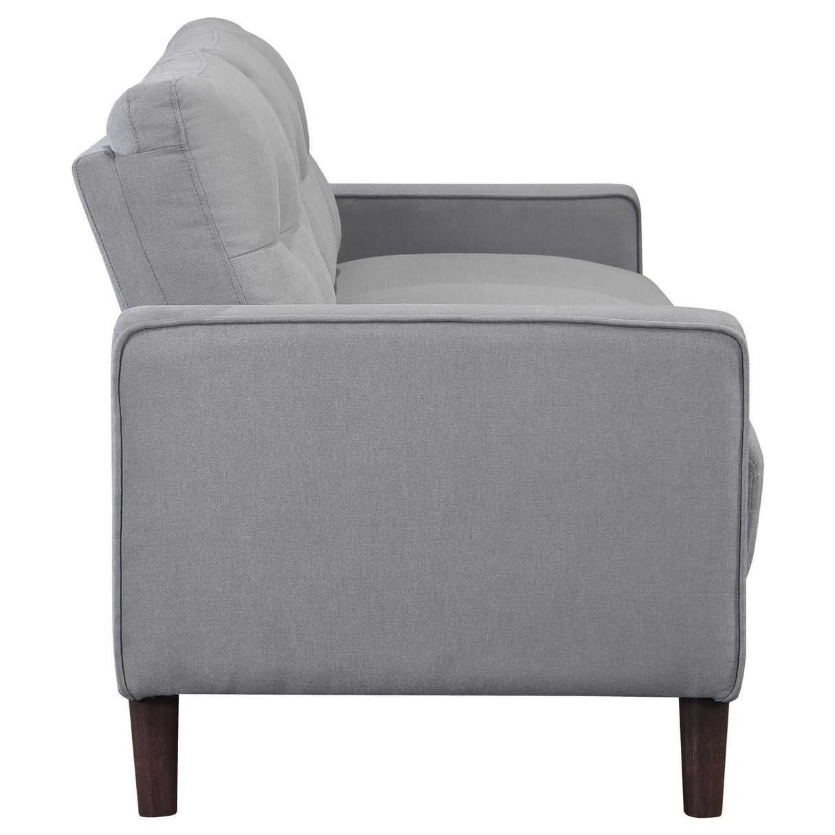 Bowen Gray 2-piece Upholstered Track Arms Tufted Sofa Set by Coaster at Eve Furniture