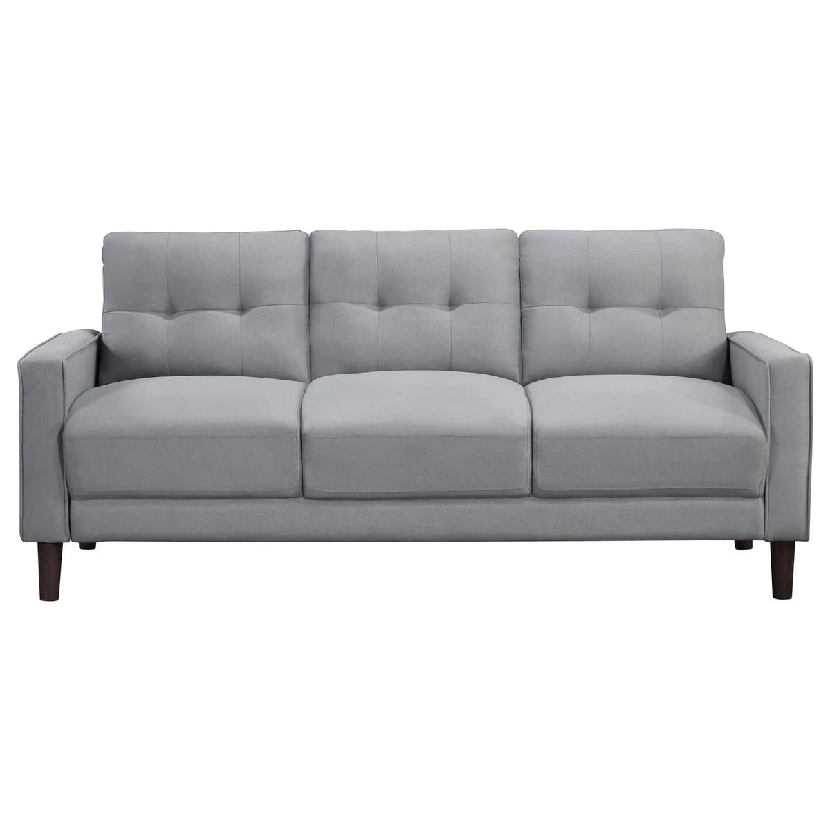 Bowen Gray 3-piece Upholstered Track Arms Tufted Sofa Set by Coaster at Eve Furniture