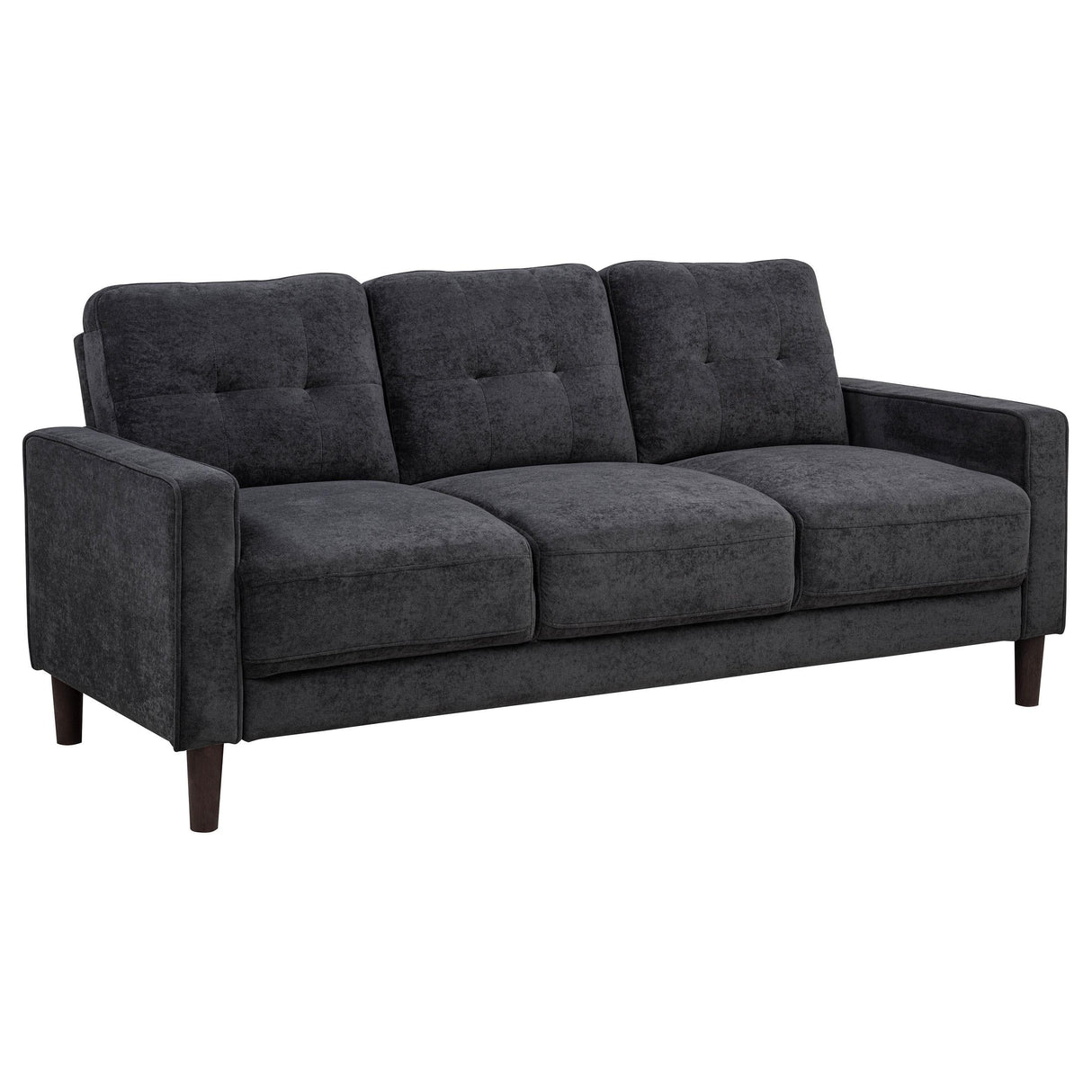 Bowen II 2-piece Steel Grey Fabric Upholstered Track Arm Sofa Set by Coaster at Eve Furniture