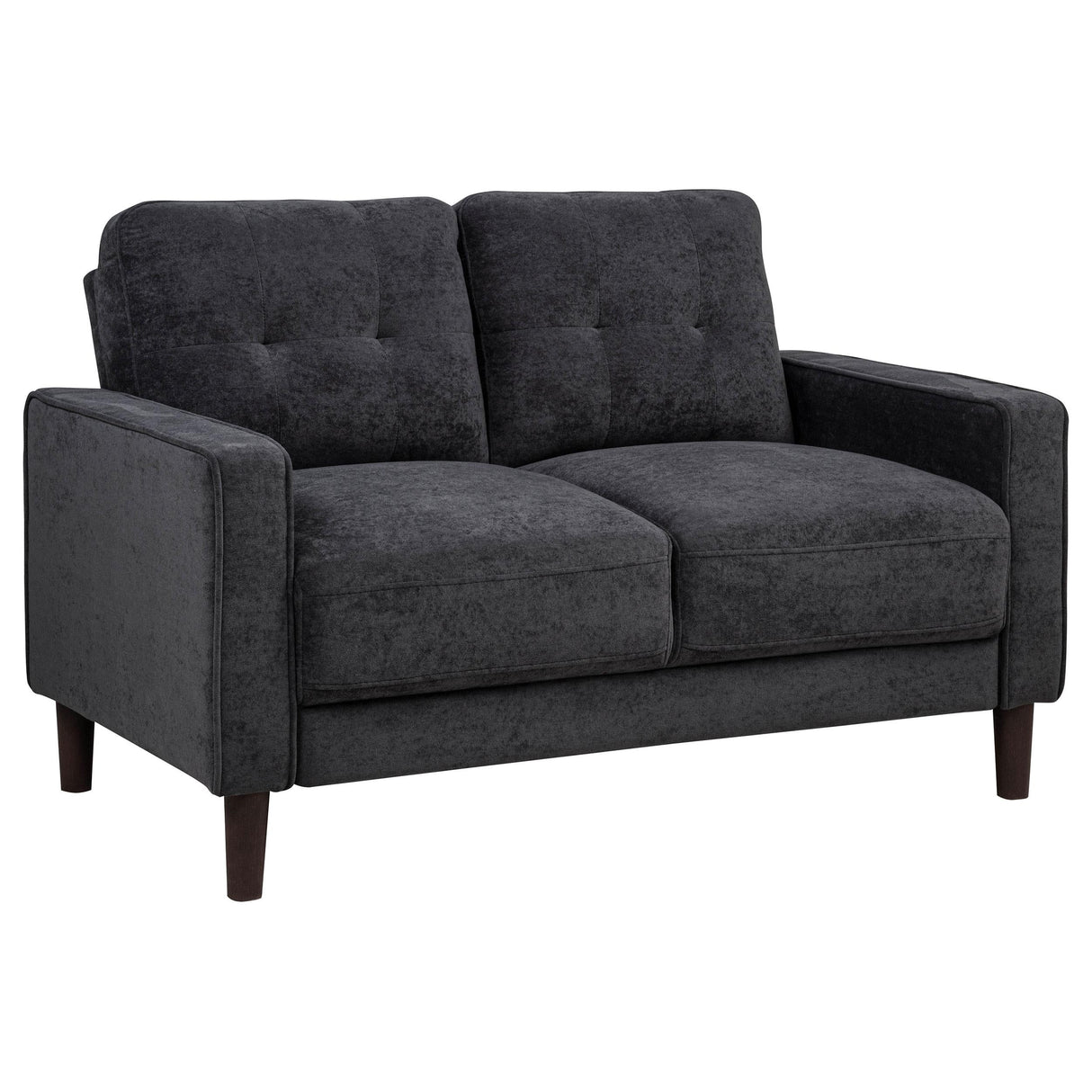 Bowen II 2-piece Steel Grey Fabric Upholstered Track Arm Sofa Set by Coaster at Eve Furniture