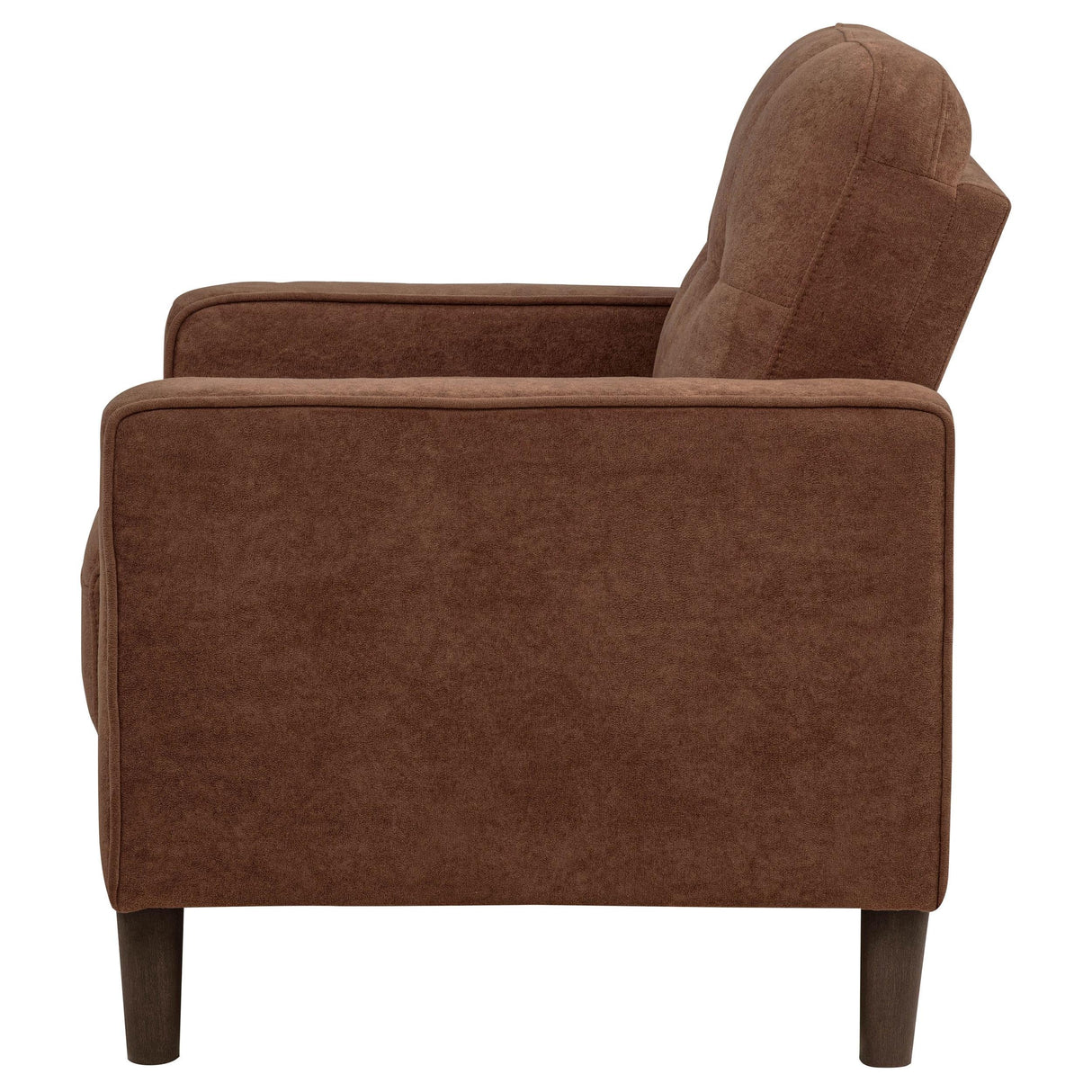 Bowen II Rust Fabric Upholstered Track Arm Accent Chair by Coaster at Eve Furniture