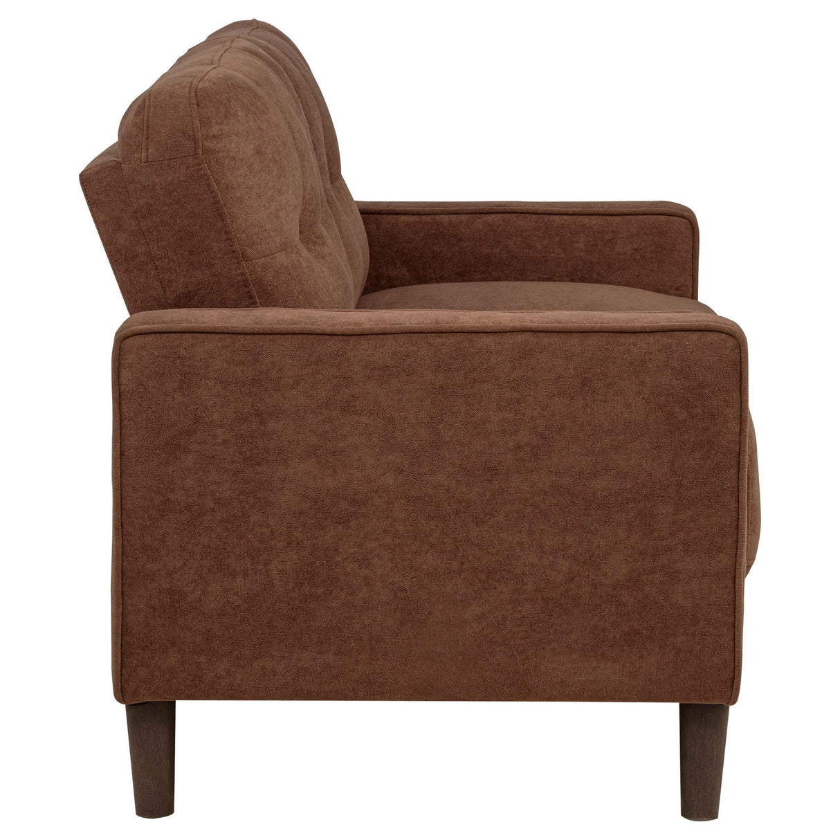 Bowen II Rust Fabric Upholstered Track Arm Loveseat by Coaster at Eve Furniture
