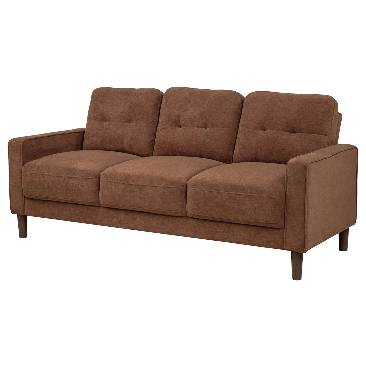 Bowen II Rust Fabric Upholstered Track Arm Sofa by Coaster at Eve Furniture
