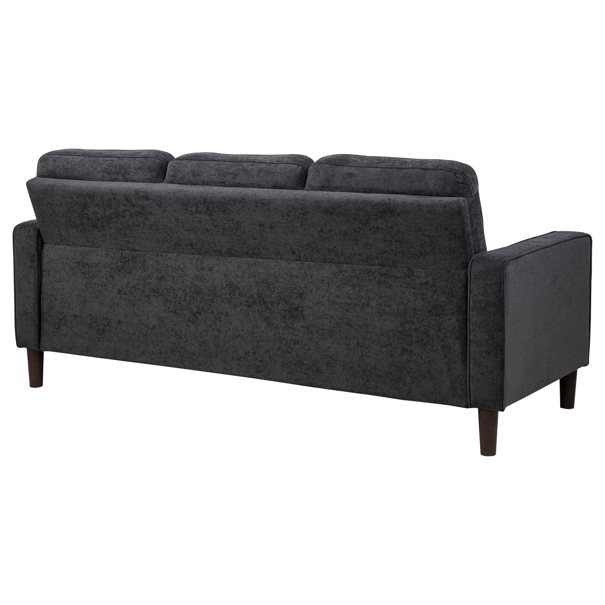 Bowen II Steel Grey Fabric Upholstered Track Arm Sofa by Coaster at Eve Furniture