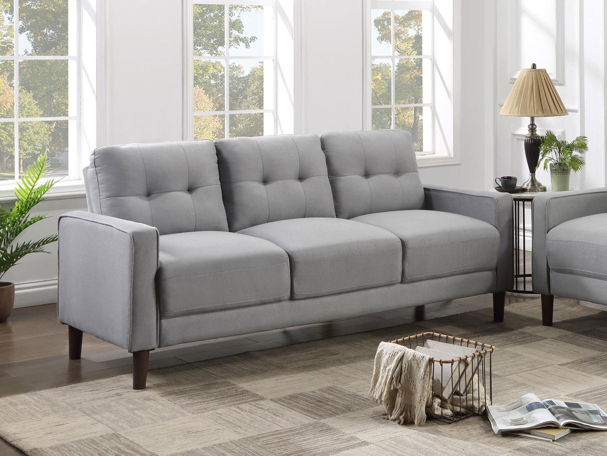 Bowen Upholstered Track Arm Tufted Sofa Grey by Coaster at Eve Furniture
