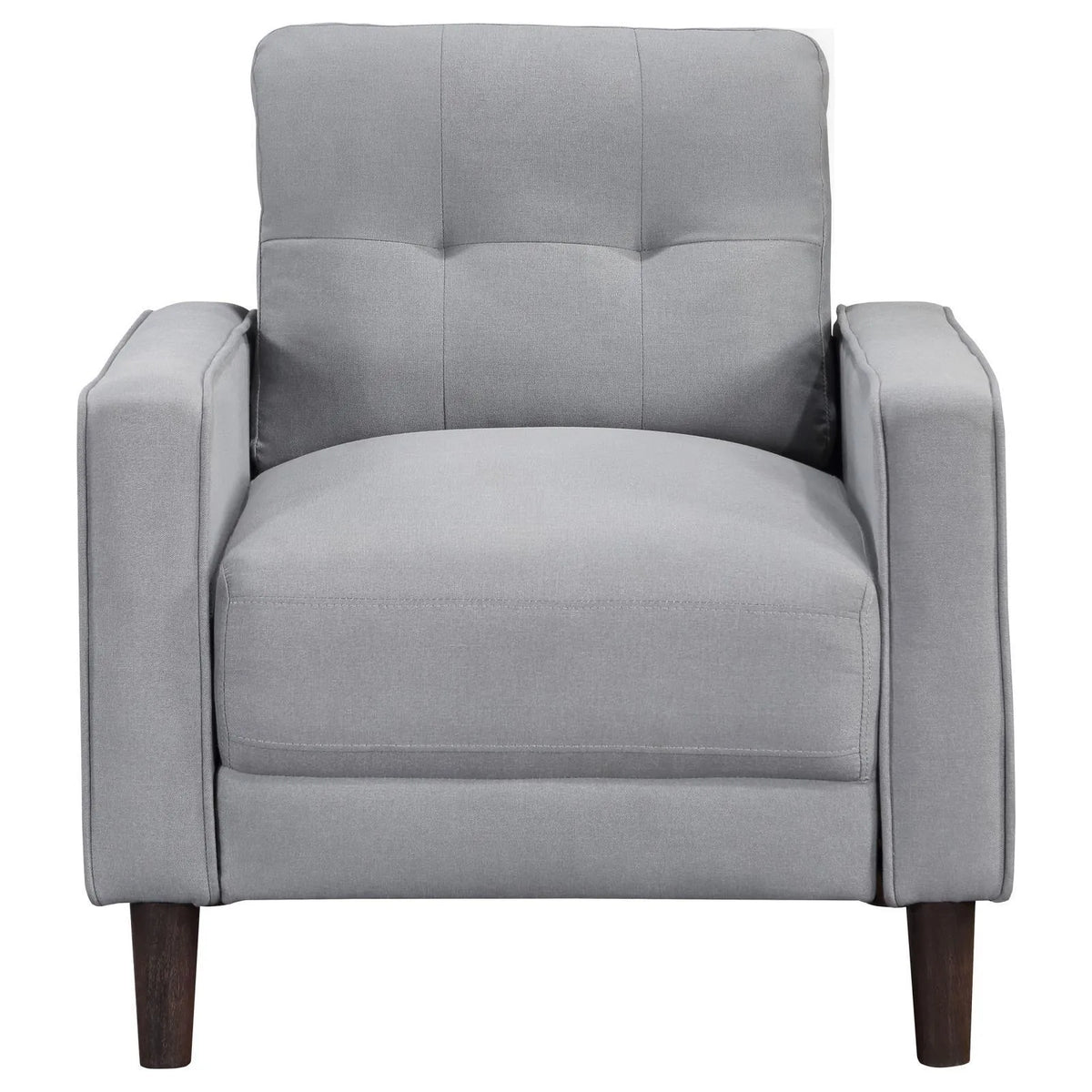 Bowen Upholstered Track Arms Tufted Chair Grey by Coaster at Eve Furniture