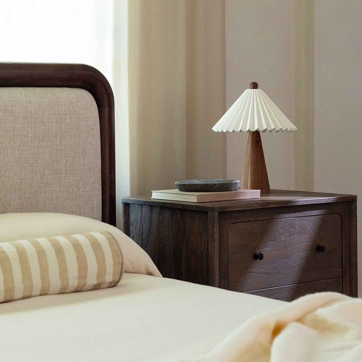 Bower Brown Queen Bed by Moe's Home at Eve Furniture
