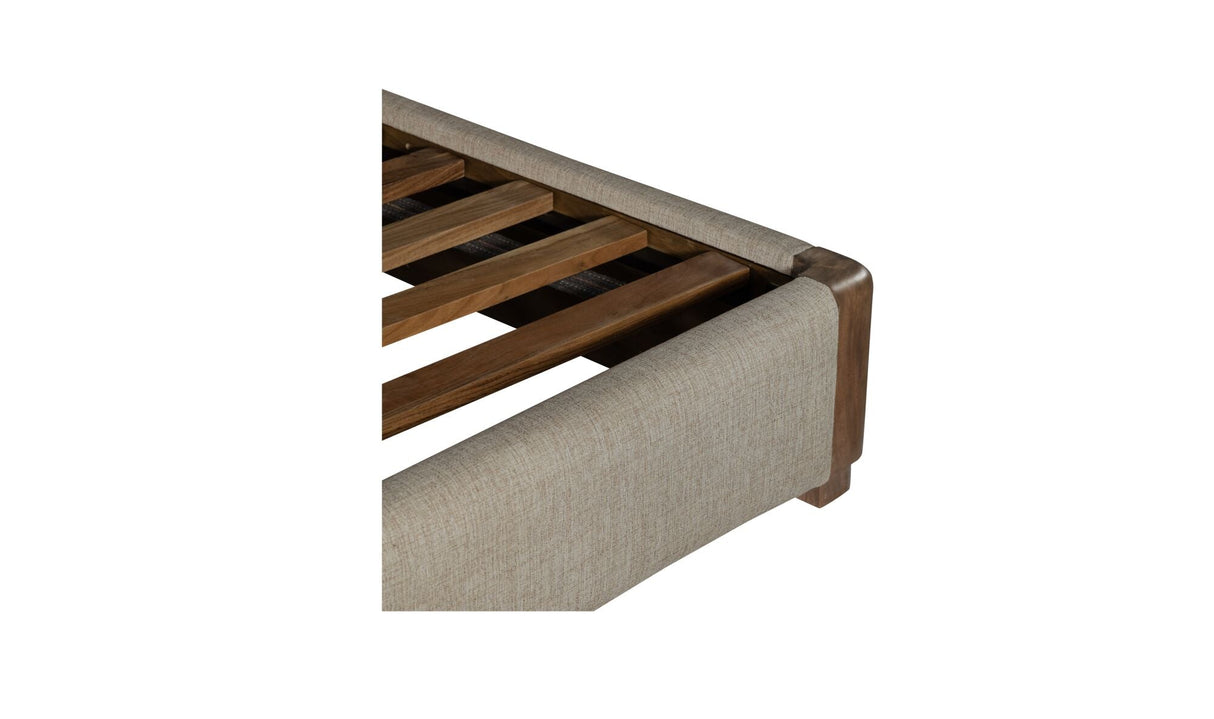 Bower King Bed Brown by Moe's Home at Eve Furniture