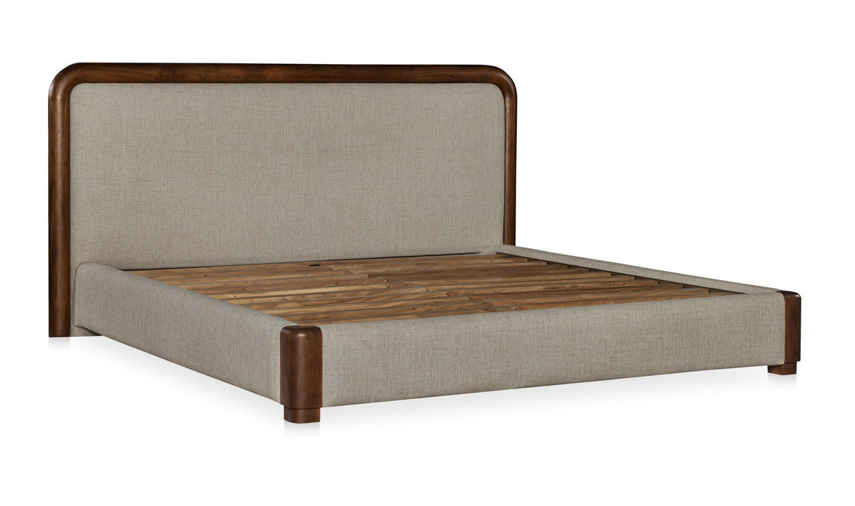 Bower King Bed Brown by Moe's Home at Eve Furniture