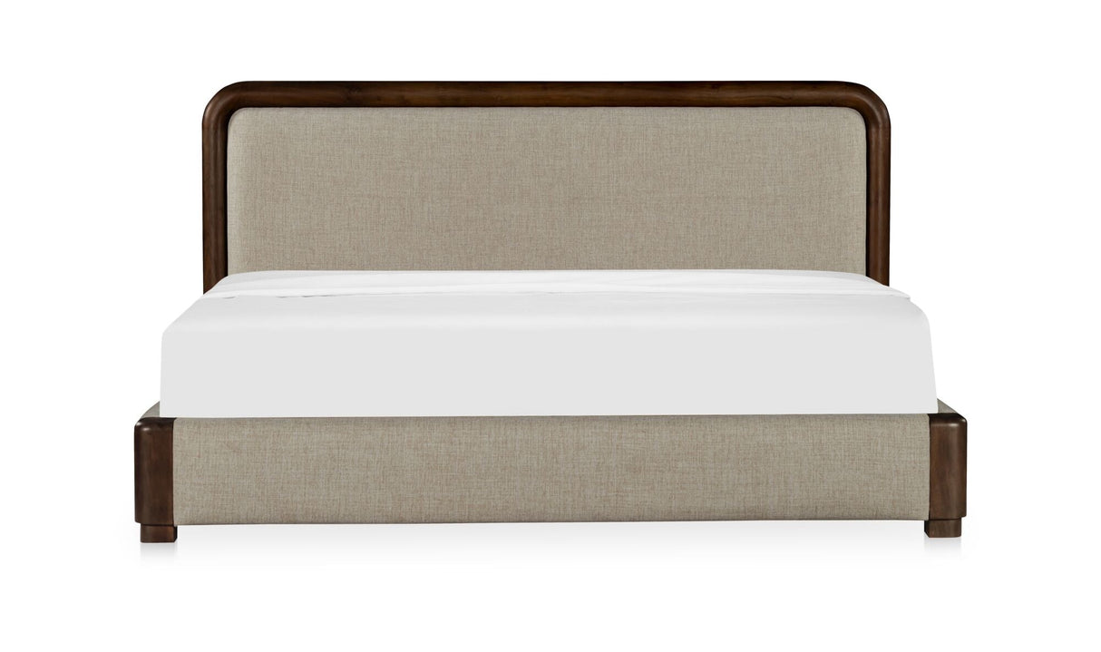 Bower Queen Bed Brown by Moe's Home at Eve Furniture