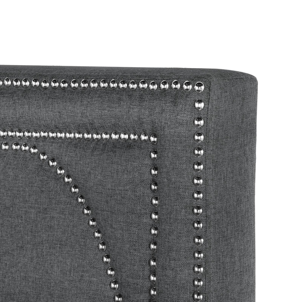 Bowfield Charcoal Upholstered Bed with Nailhead Trim by Coaster at Eve Furniture