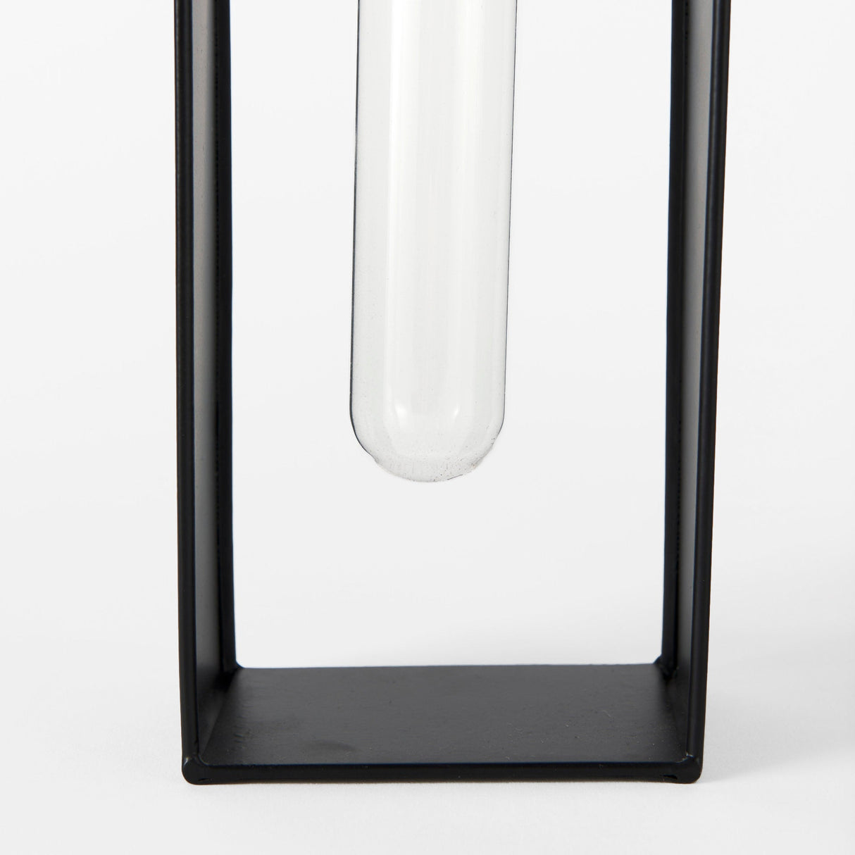 Boyer 5.1L x 3.0W x 12.0H Black Metal W/Glass Set of Two Test Tube Decorative Objects by Mercana at Eve Furniture