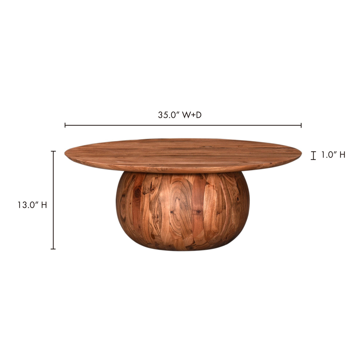 Bradbury Natural Coffee Table by MOES at Eve Furniture