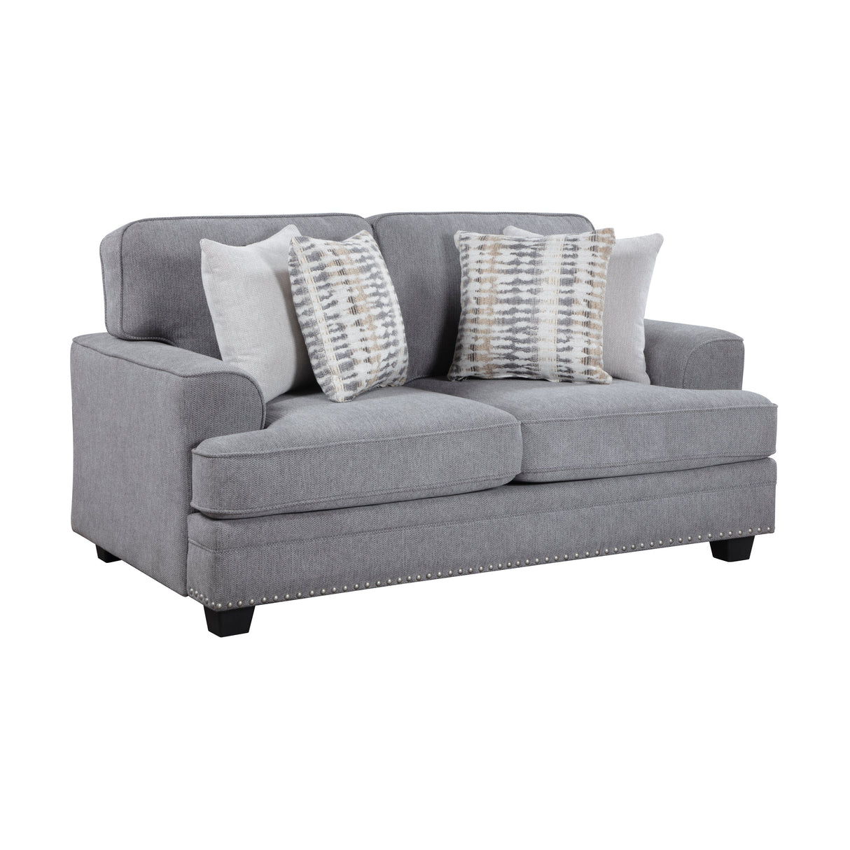 Bradford Gray Loveseat by Homelegance at Eve Furniture
