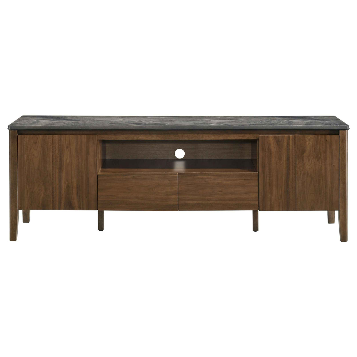 Bradley Smokey Grey/Brown 63-inch 2-Door SmartTop TV Stand by Coaster at Eve Furniture