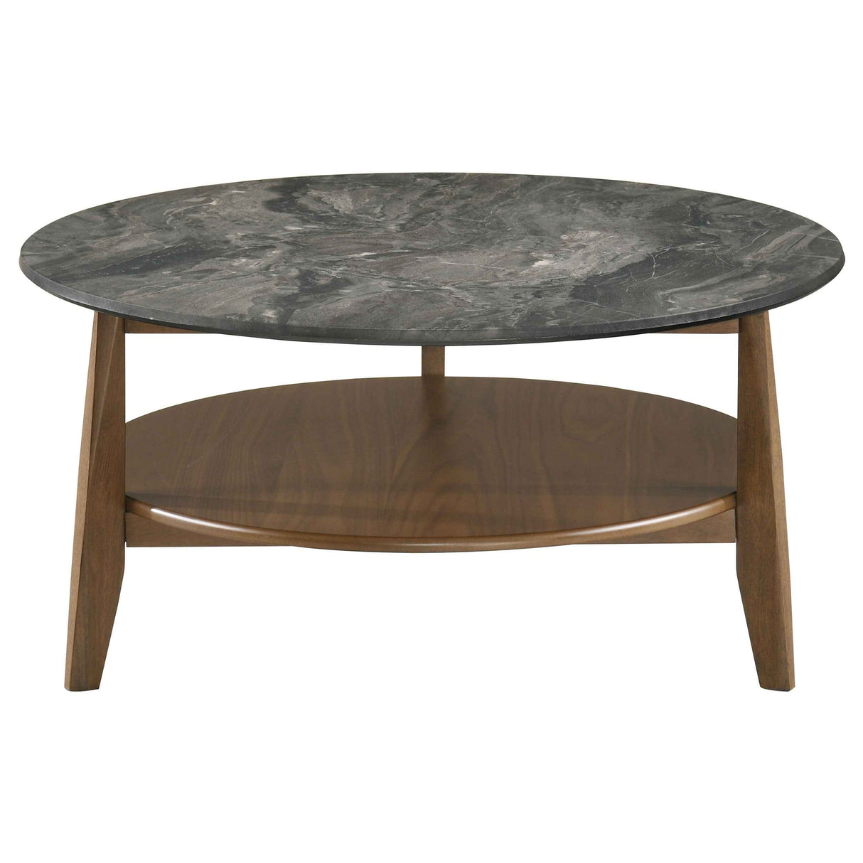 Bradley Smokey Grey/Dark Brown 3-Piece Round SmartTop Coffee Table Set by Coaster at Eve Furniture