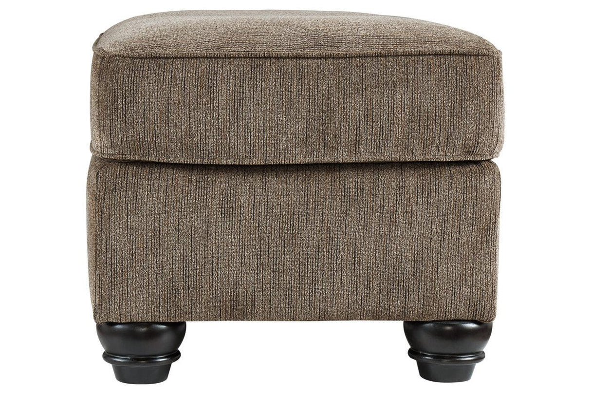 Braemar Brown Ottoman by Ashley at Eve Furniture