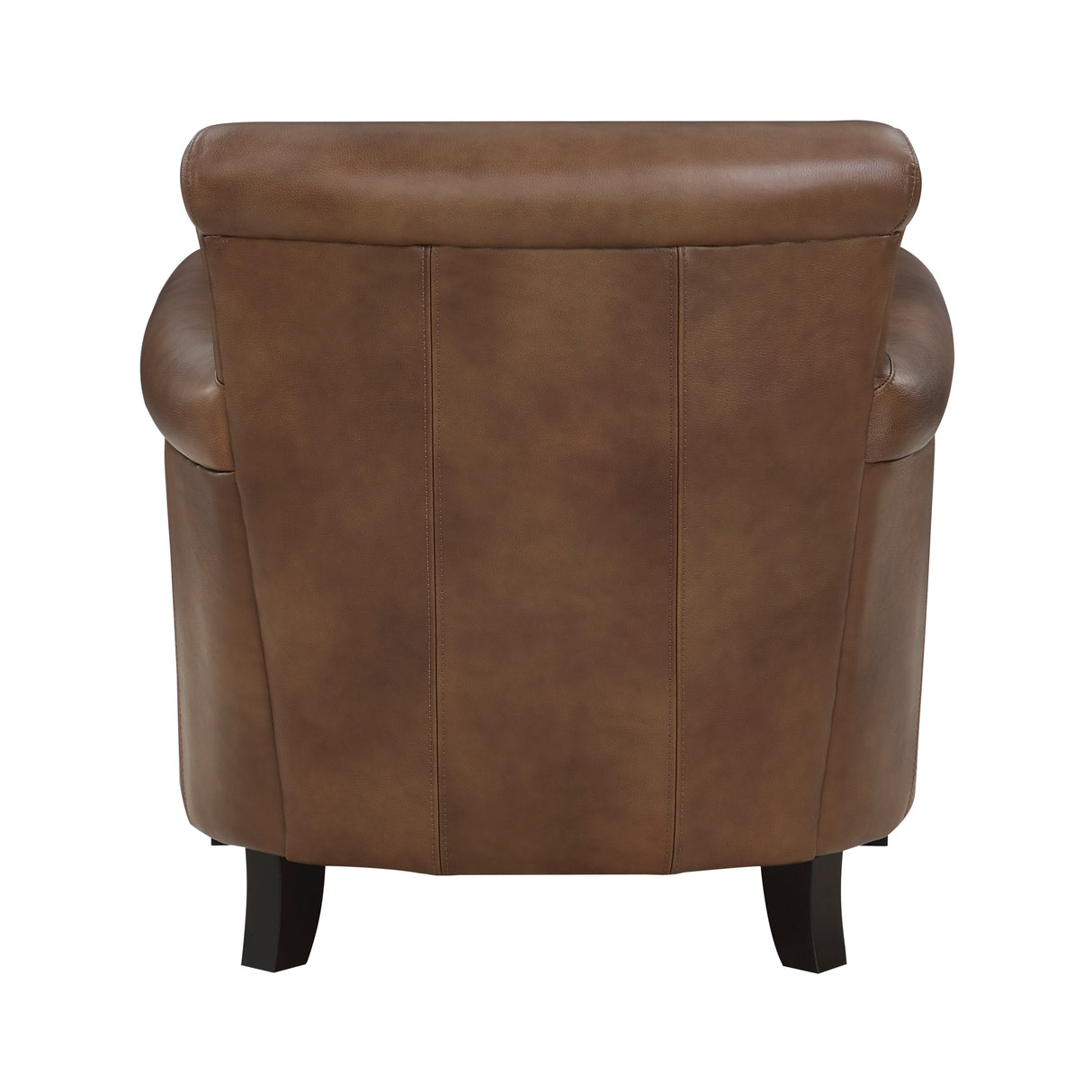 Braintree Brown Top-Grain Leather Accent Chair by Homelegance at Eve Furniture