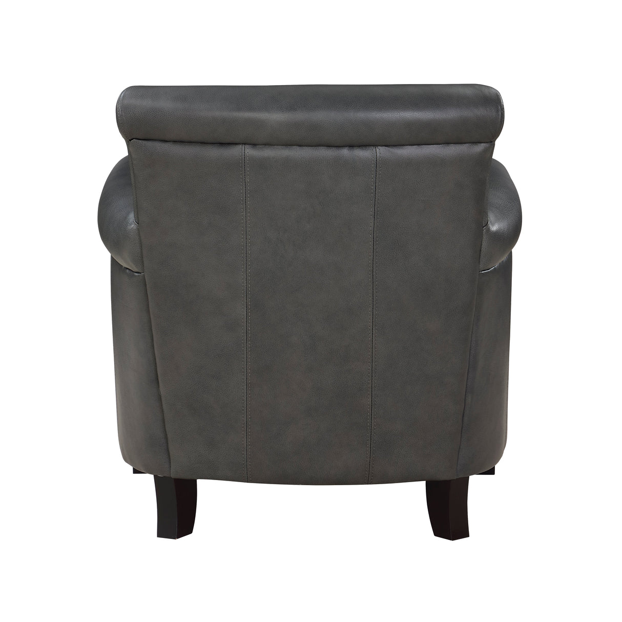 Braintree Gray Top-Grain Leather Accent Chair by Homelegance at Eve Furniture