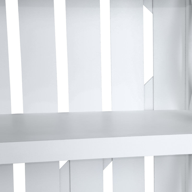 Brambleton White Bookcase by Crestview at Eve Furniture
