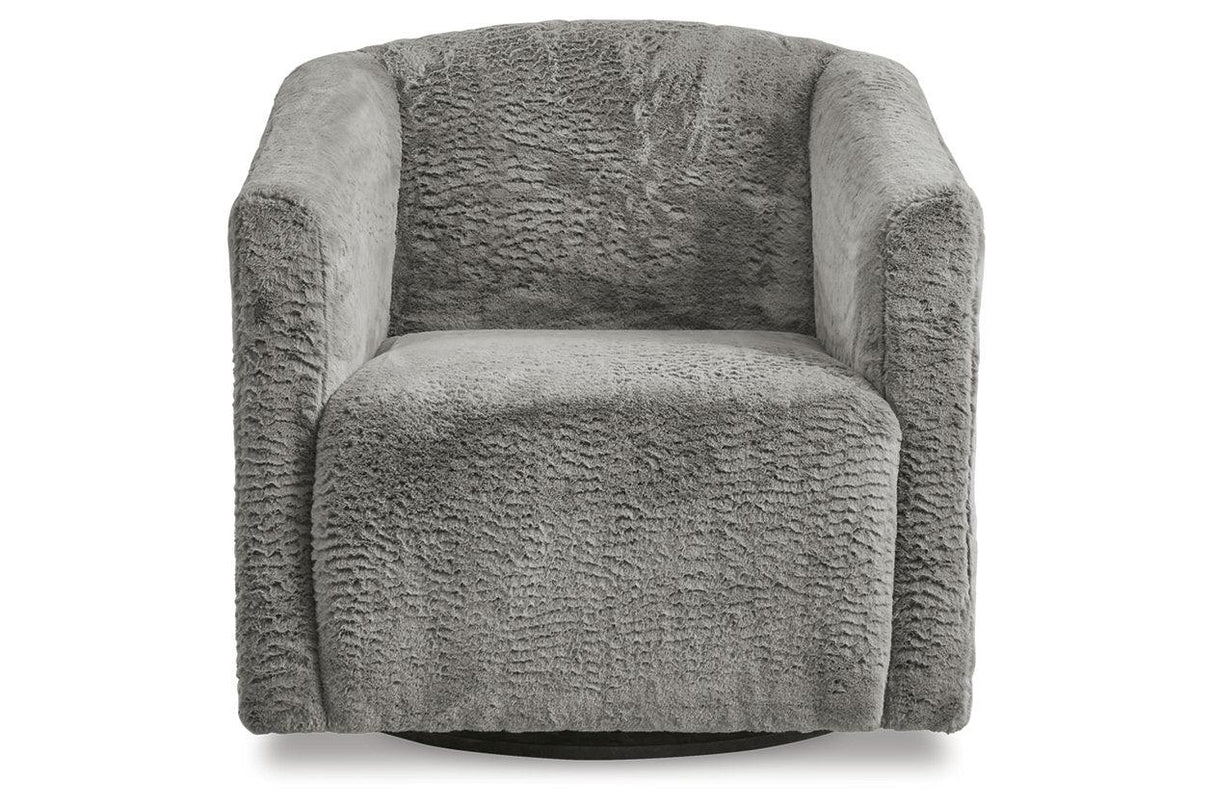 Bramner Charcoal Accent Chair by Ashley at Eve Furniture