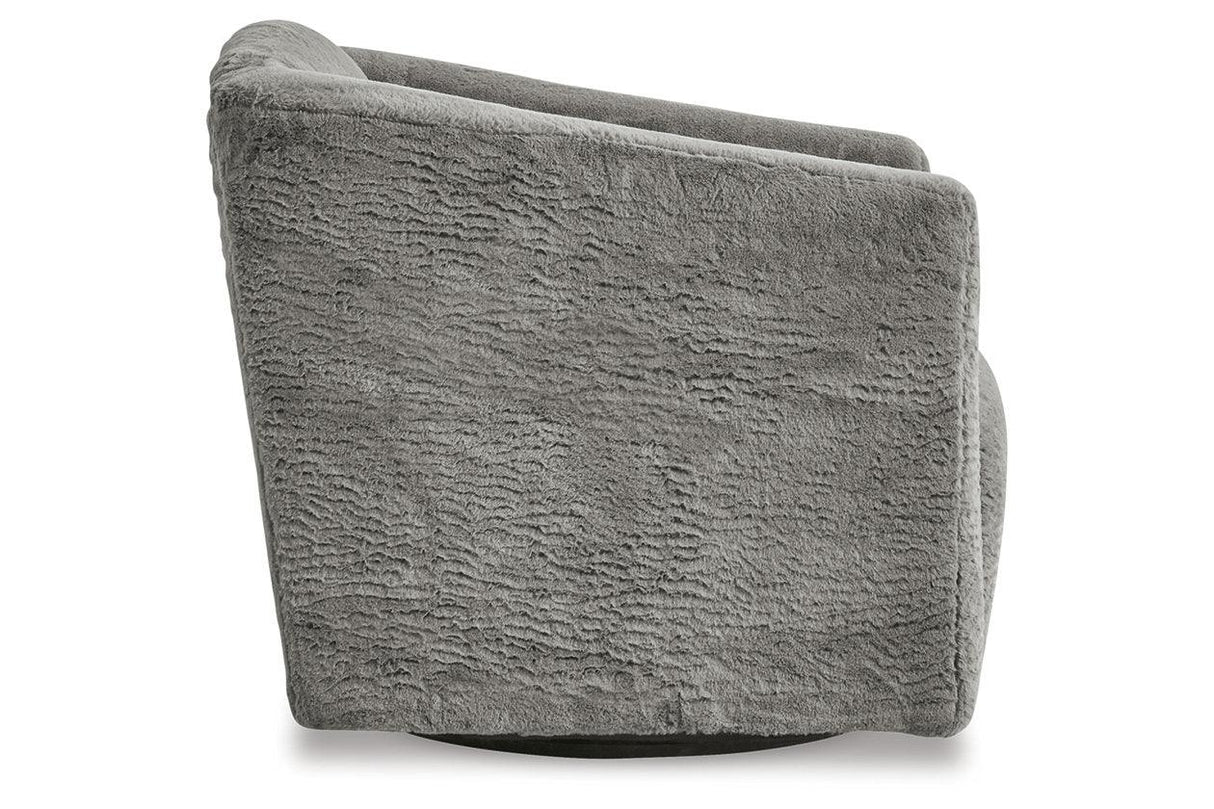 Bramner Charcoal Accent Chair by Ashley at Eve Furniture
