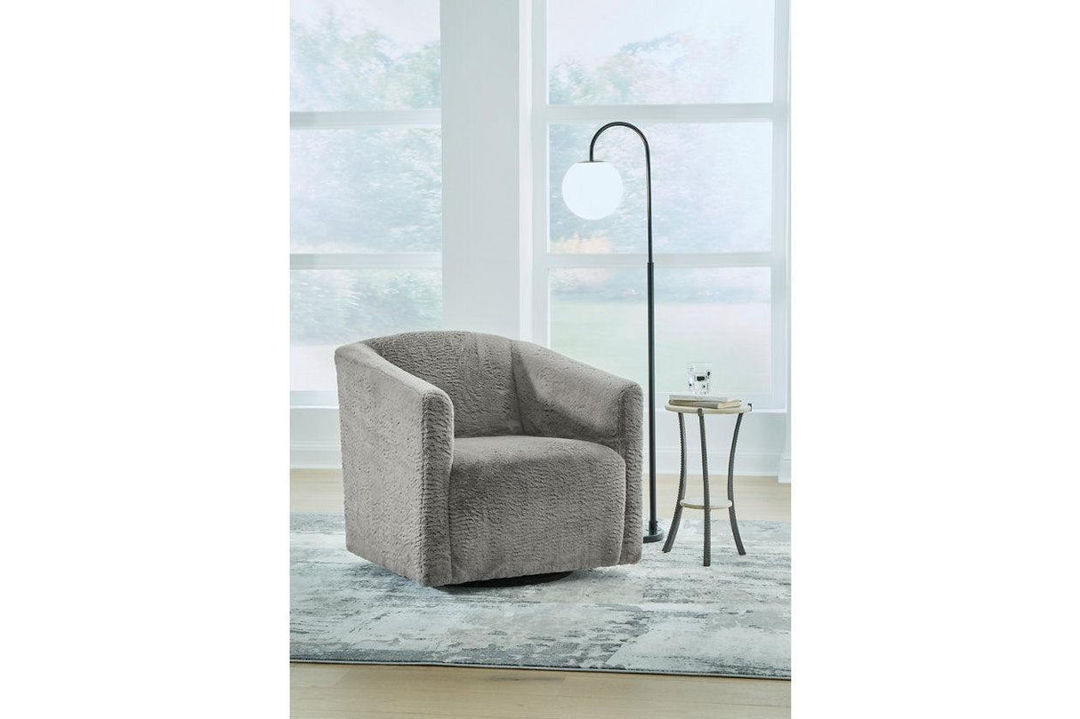 Bramner Charcoal Accent Chair by Ashley at Eve Furniture
