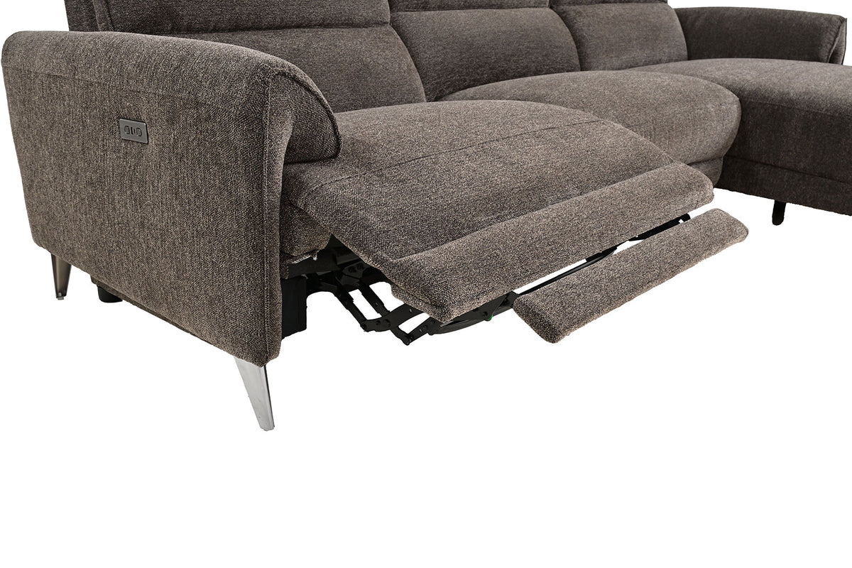 Brande Brown Power Sectional with Right Chaise by Furniture of America at Eve Furniture