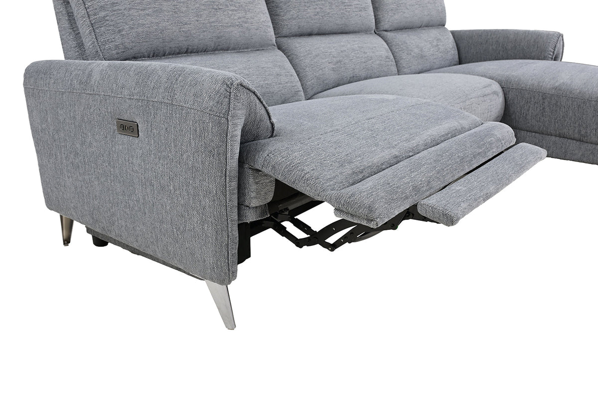 Brande Gray Power Sectional with Right Chaise by Furniture of America at Eve Furniture