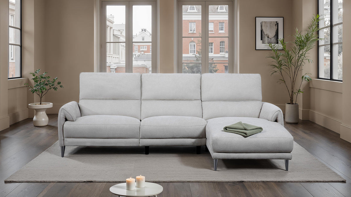 Brande Light Gray Power Sectional with Right Chaise by Furniture of America at Eve Furniture
