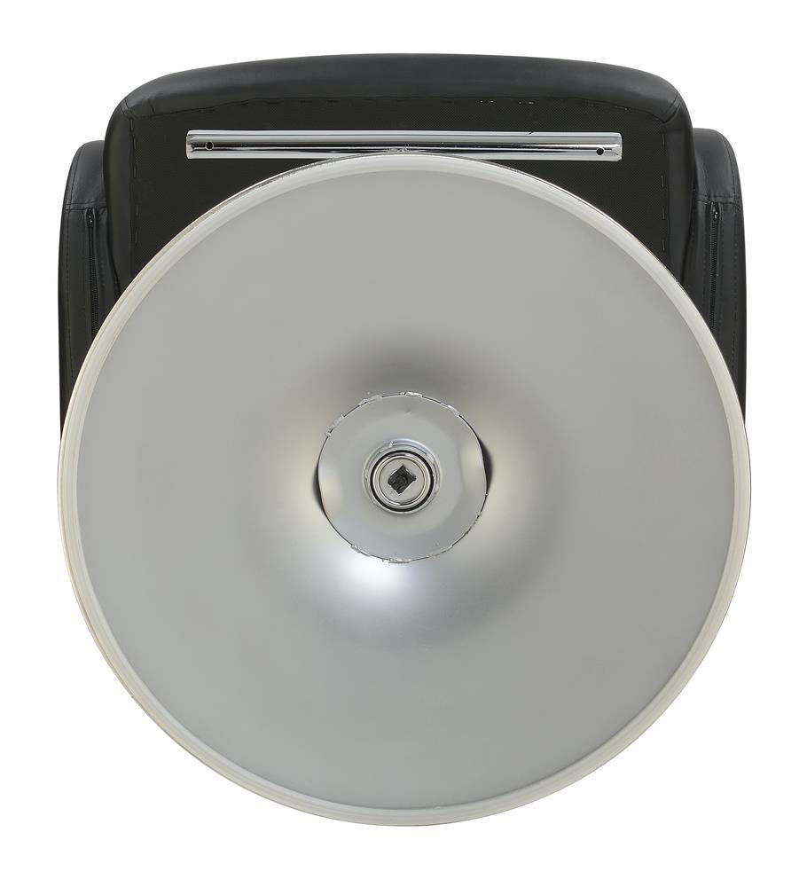 Brandi Black and Chrome 29" Adjustable Height Bar Stool by Coaster at Eve Furniture