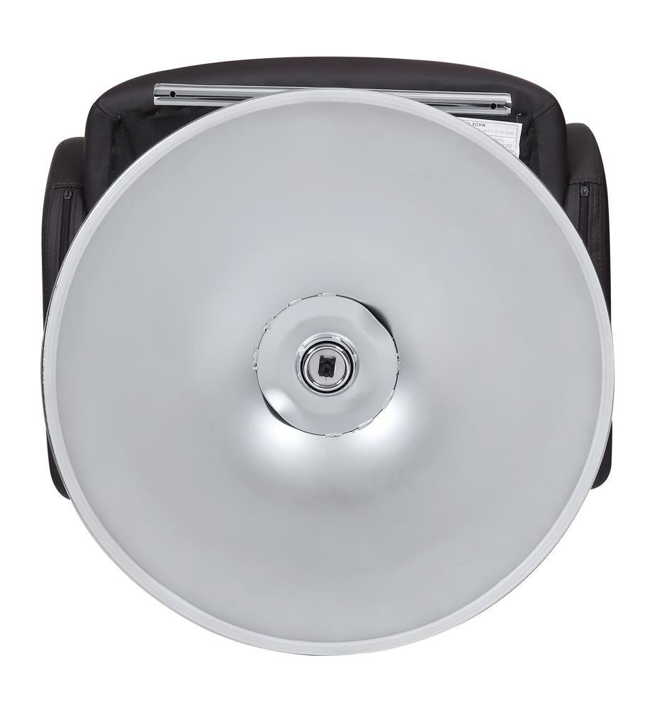 Brandi Chrome/Brown 29" Adjustable Height Bar Stool by Coaster at Eve Furniture