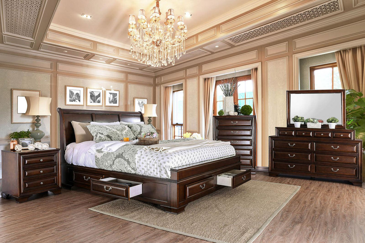 Brandt Brown Cherry Chest by Furniture of America at Eve Furniture