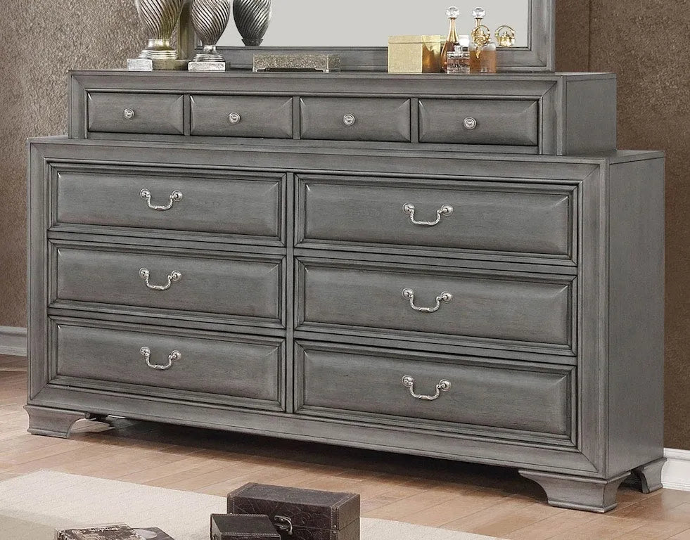 Brandt Gray 5-Piece Queen Bedroom Set by Furniture of America at Eve Furniture