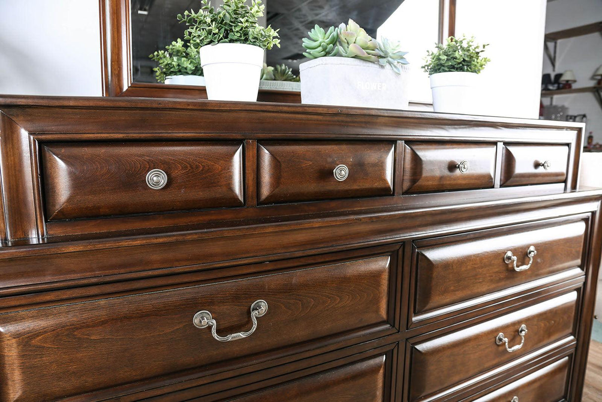 Brandt Brown Cherry Dresser by Furniture of America at Eve Furniture