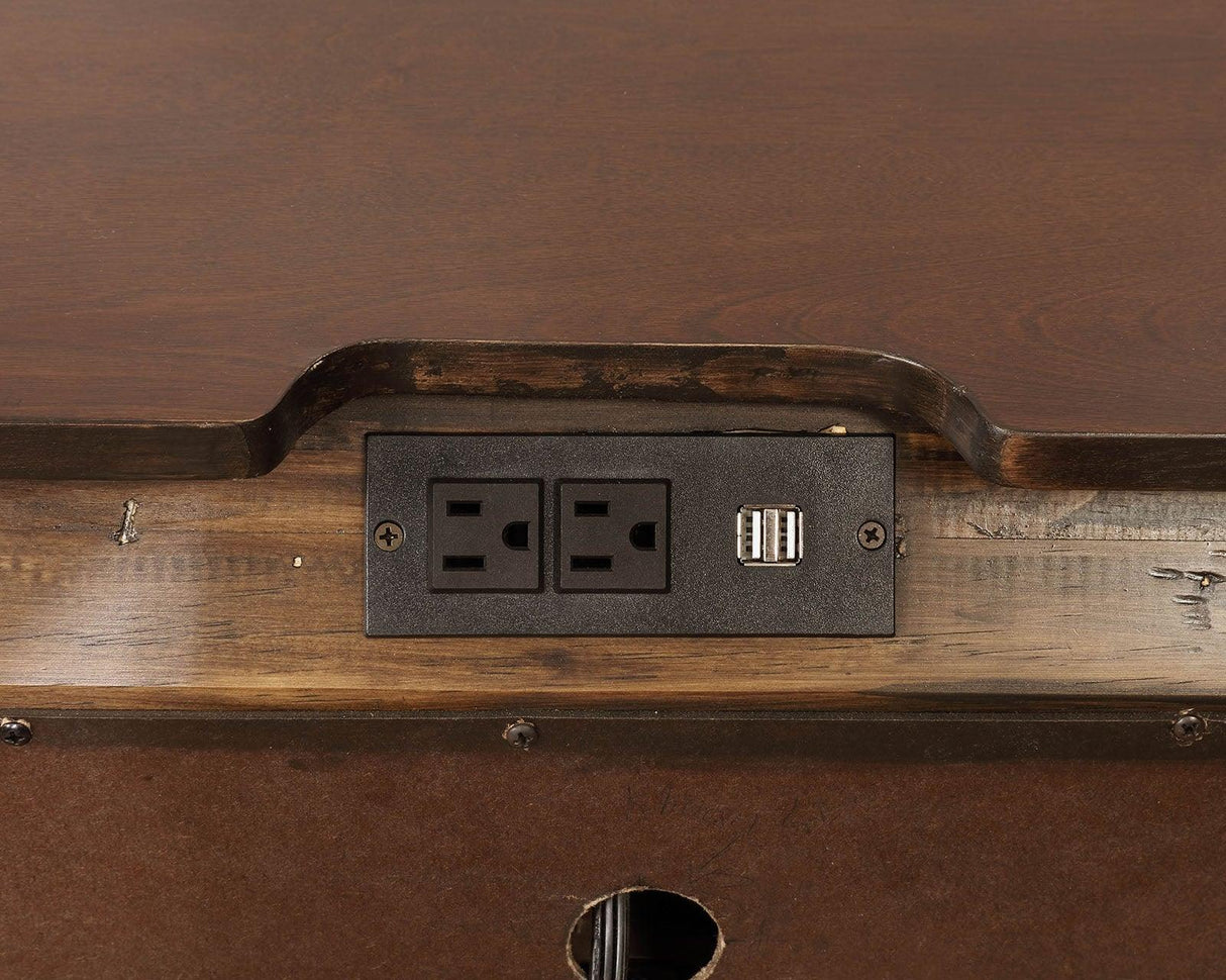 Brandt Brown Cherry Night Stand by Furniture of America at Eve Furniture