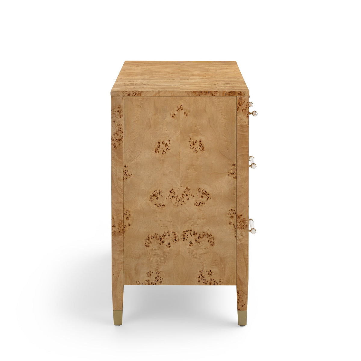 Brandyss 62" Burl 7-Drawer Dresser by TOV Furniture at Eve Furniture