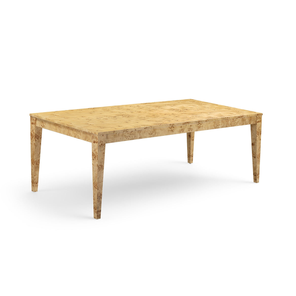 Brandyss 90" Natural Burl Rectangular Dining Table by TOV Furniture at Eve Furniture