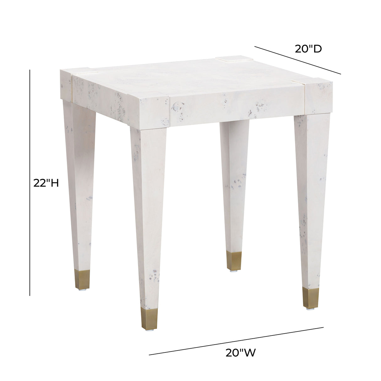 Brandyss Burl End Table by TOV Furniture at Eve Furniture